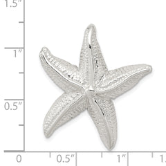Sterling Silver Starfish Pendant with Polished Anti-Tarnish Finish