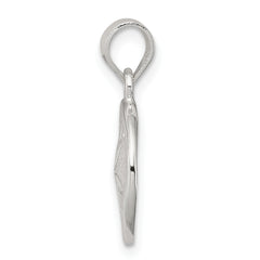 Sterling Silver 925 Sand Dollar Pendant with Polished Anti-Tarnish Finish