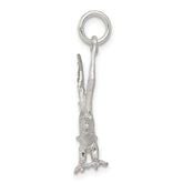 Sterling Silver 925 Men's Eagle Charm with Anti-Tarnish Finish