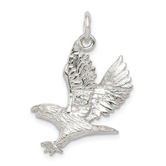 Sterling Silver 925 Men's Eagle Charm with Anti-Tarnish Finish