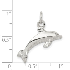 Sophia Jewelers 925 Sterling Silver Polished Dolphin Pendant with Anti-Tarnish Finish