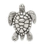 Turtle Slide Pendant in Sterling Silver, 35mm Antiqued - Sophia Jewelers