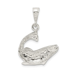 Sterling Silver 925 Polished Salmon Pendant for Men with Anti-Tarnish Finish