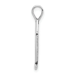 Unisex Sterling Silver 925 Windsurfing Pendant Polished Antiqued Finish