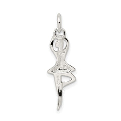Sterling Silver 925 Polished Ballerina Pendant with Anti-tarnish Finish