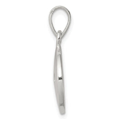 Sterling Silver 925 Paw Print Pendant with Polished Anti-Tarnish Finish