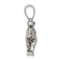 Sophia Jewelers Sterling Silver 3D Reversible Camel Pendant Antiqued Charm