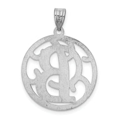 Sophia Jewelers Sterling Silver 925 Unisex Script Initial B Pendant