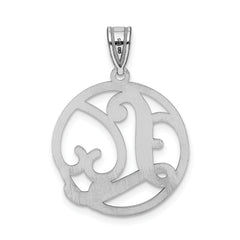 Sophia Jewelers Sterling Silver Script Initial L Charm Polished Unisex