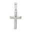 Sterling Silver Polished D/C Cross Pendant