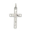 Sterling Silver Polished Satin 7 D/C Cross Pendant
