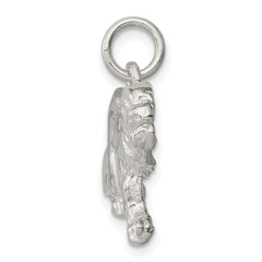 Sterling Silver 925 Men's Tiger Charm Polished Anti-Tarnish Finish