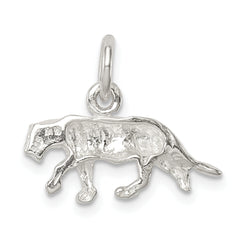 Sterling Silver 925 Panther Charm with Polished Anti-Tarnish Finish