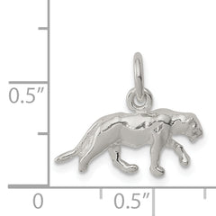 Sterling Silver 925 Panther Charm with Polished Anti-Tarnish Finish