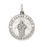 St. Jude Thaddeus Medal Pendant in Sterling Silver, 28mm Antiqued - Sophia Jewelers