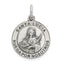 Spanish St. Lucy Medal Pendant in Sterling Silver, 28mm - Sophia Jewelers