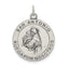 St. Anthony Medal Pendant in Sterling Silver, 28mm Antiqued - Sophia Jewelers