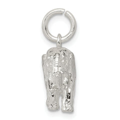 Sophia Jewelers 925 Sterling Silver 3D Elephant Charm with Anti-Tarnish Finish