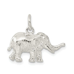 Sophia Jewelers 925 Sterling Silver 3D Elephant Charm with Anti-Tarnish Finish