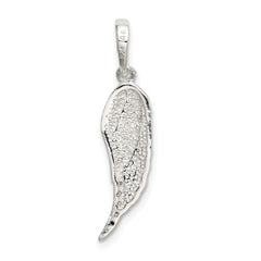 Sophia Jewelers Men's Sterling Silver Wing Pendant with CZ Polished Finish