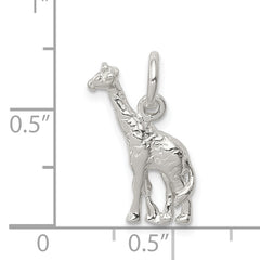 Sophia Jewelers 925 Sterling Silver 3D Giraffe Charm with Polished Finish