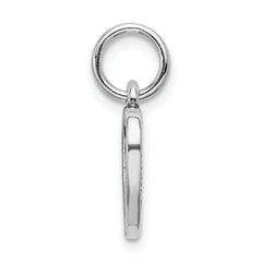 Sterling Silver 925 You and Me Pendant Rhodium-Plated Antiqued Design