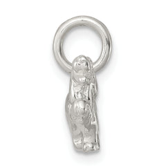 Sterling Silver 925 Dog Charm with Anti-Tarnish Solid Design