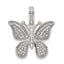 Crystal Butterfly Pendant in Sterling Silver, 24x20mm - Sophia Jewelers