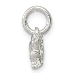 Sterling Silver 925 Dog Charm with Anti-Tarnish Solid Design