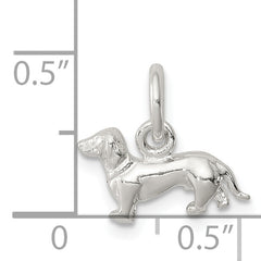 Sterling Silver 925 Dog Charm with Anti-Tarnish Solid Design