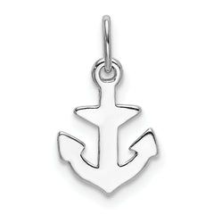 Sophia Jewelers Sterling Silver 925 Anchor Charm with Rhodium Polish