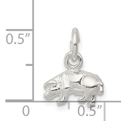 Sterling Silver 925 Pig Charm, 3D Anti-Tarnish Theme by Sophia Jewelers