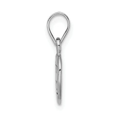 Sterling Silver Dog Pendant with Antiqued Rhodium-Plated Finish