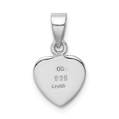 Sterling Silver Dog Pendant with Antiqued Rhodium-Plated Finish