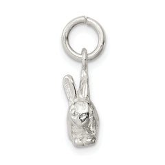 Sophia Jewelers 925 Sterling Silver 3D Rabbit Charm with Anti-Tarnish Finish