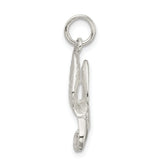 Sophia Jewelers Sterling Silver Eagle Pendant with Polished Diamond-Cut Finish