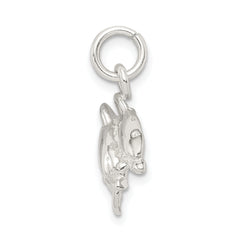 Sterling Silver 925 Dolphin Charm with Polished Anti-Tarnish Finish