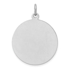 Sterling Silver Rhodium-plated Enamel St. Christopher Medal
