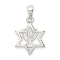 Sterling Silver Star of David Pendant