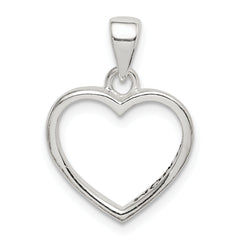 Sterling Silver Enamel LOVE YOU MOM Heart Pendant