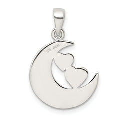 Sterling Silver & Rose Tone Enamel ALWAYS SISTER..FRIEND Pendant