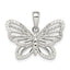 Sterling Silver Diamond-cut Butterfly Pendant