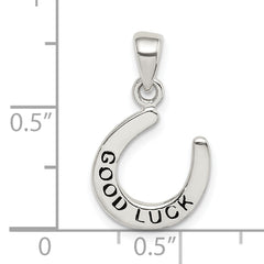 Sterling Silver Enamel Good Luck Horse Shoe Pendant