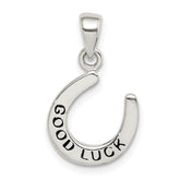 Sterling Silver Enamel Good Luck Horse Shoe Pendant