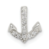 Sterling Silver CZ Anchor Chain Slide