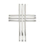 Cross Chain Slide Pendant in Sterling Silver, 44mm - Sophia Jewelers
