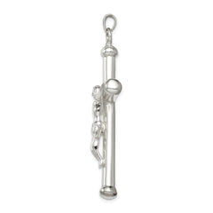 Sterling Silver Polished Crucifix Pendant
