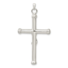 Sterling Silver Polished Crucifix Pendant