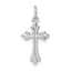 Sterling Silver Rhodium-plated Polished Cross Pendant