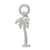 925 Sterling Silver Palm Tree Charm with Anti-Tarnish Polished Finish